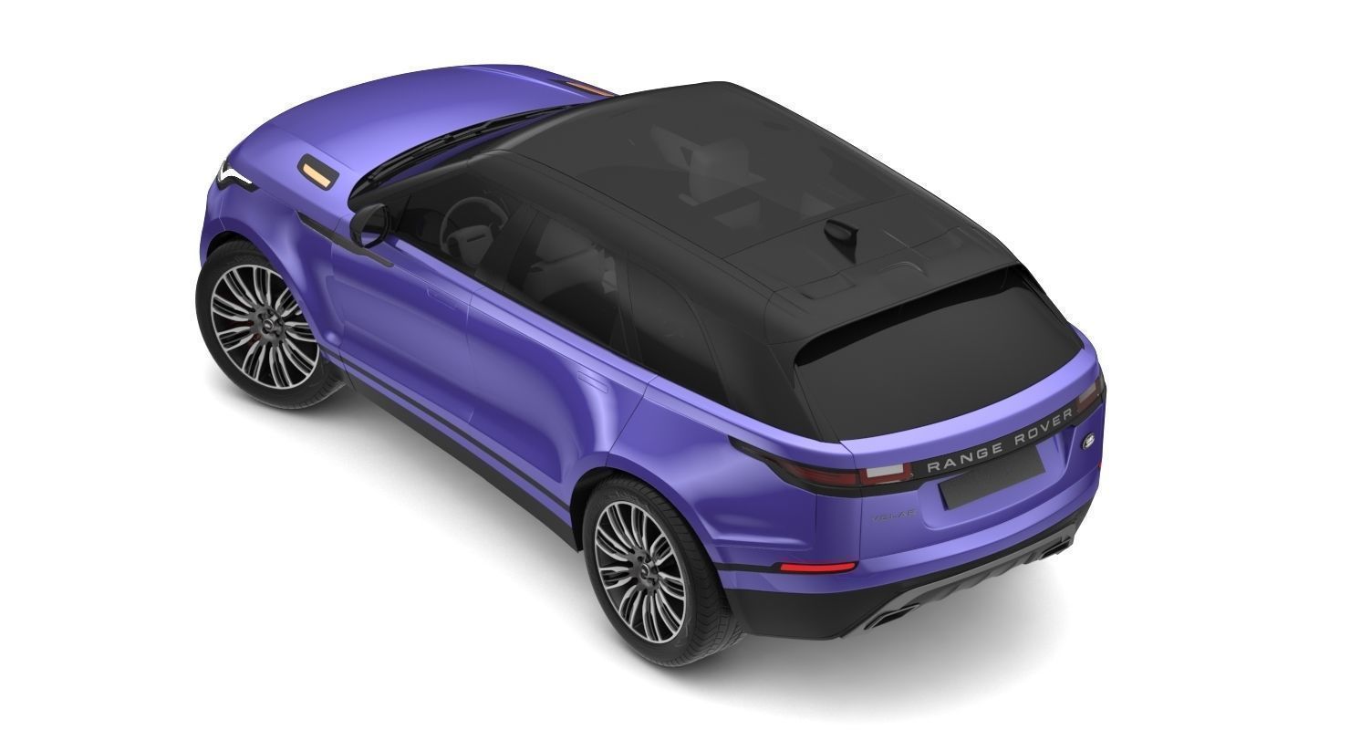 2018 Land Rover Range Rover Velar Byron Blue 3D model_1