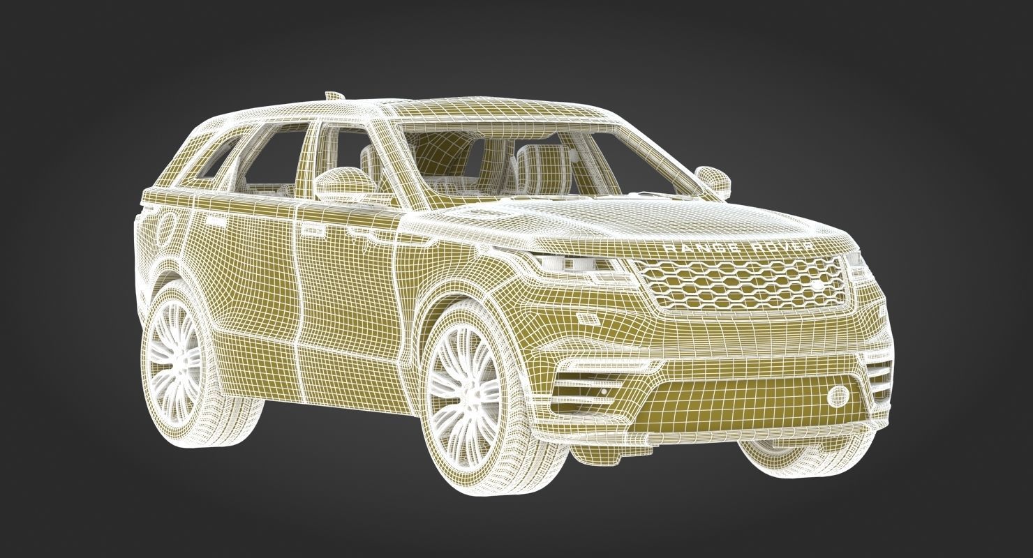 2018 Land Rover Range Rover Velar Byron Blue 3D model_24