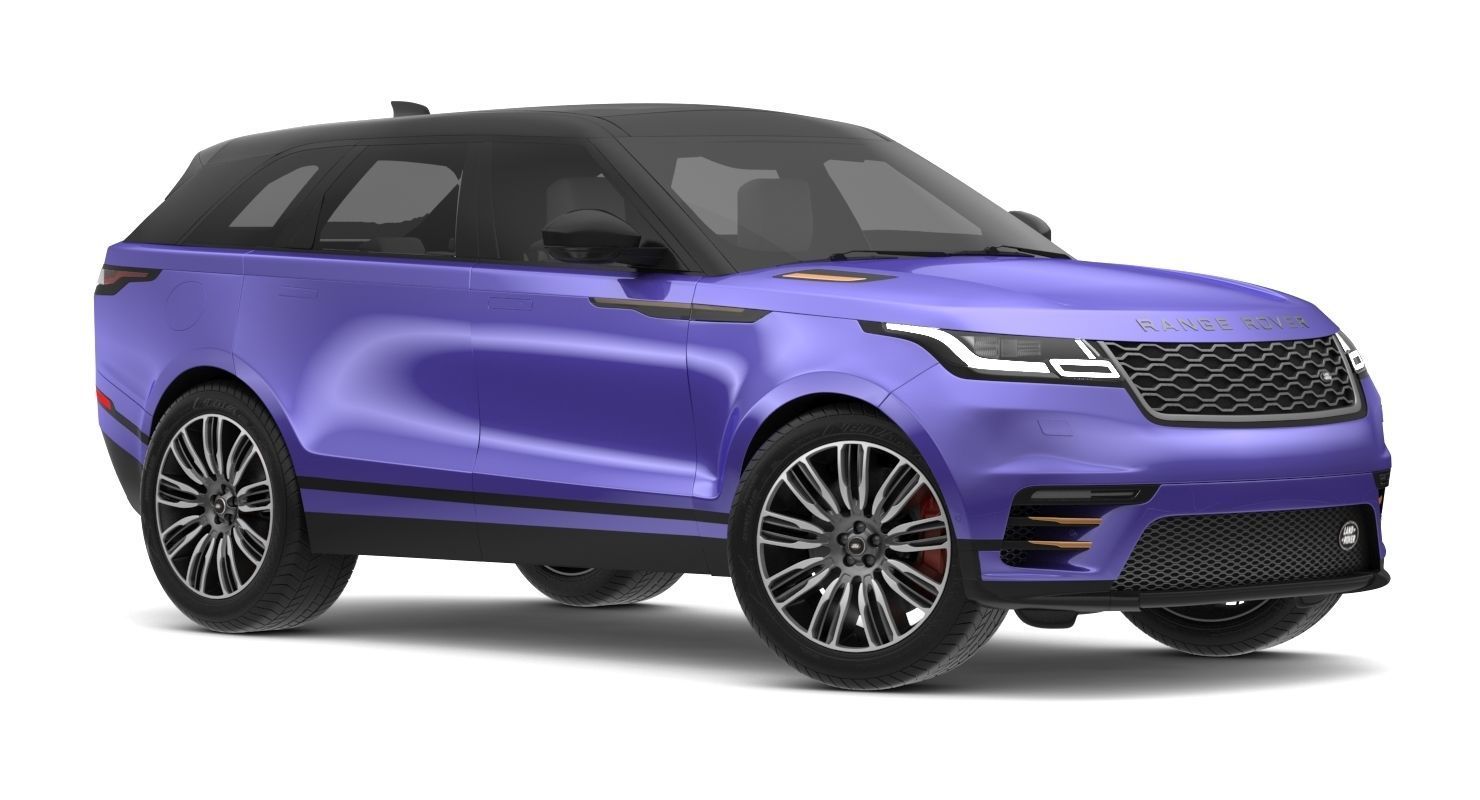 2018 Land Rover Range Rover Velar Byron Blue 3D model_2