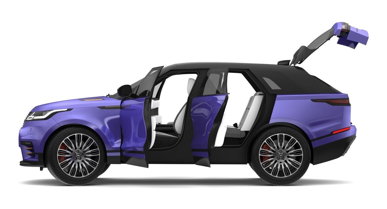 2018 Land Rover Range Rover Velar Byron Blue 3D model_10