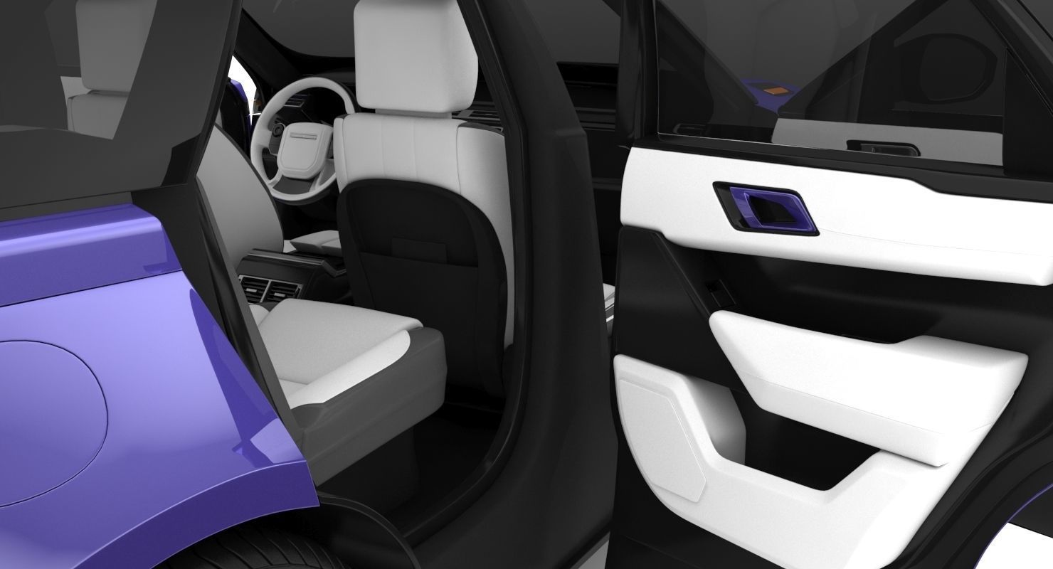 2018 Land Rover Range Rover Velar Byron Blue 3D model_17