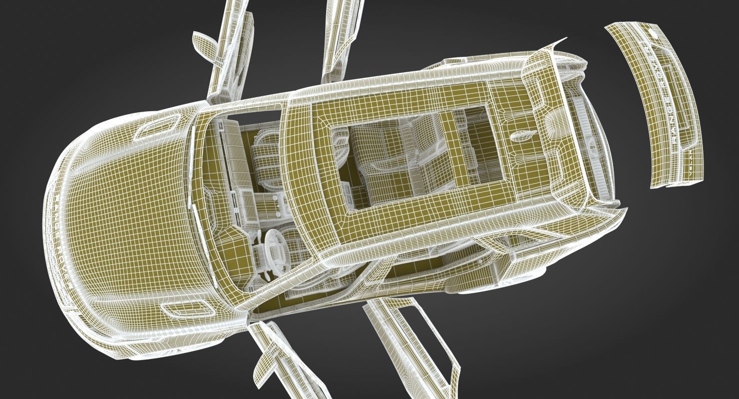 2018 Land Rover Range Rover Velar Byron Blue 3D model_37