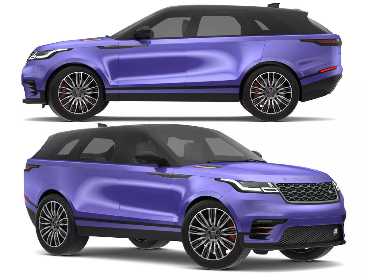 2018 Land Rover Range Rover Velar Byron Blue 3D model_0