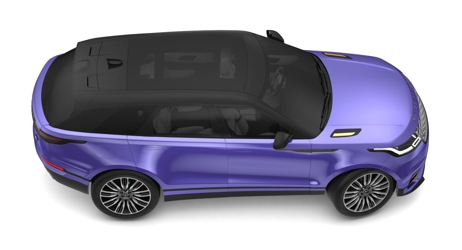 2018 Land Rover Range Rover Velar Byron Blue 3D model_8