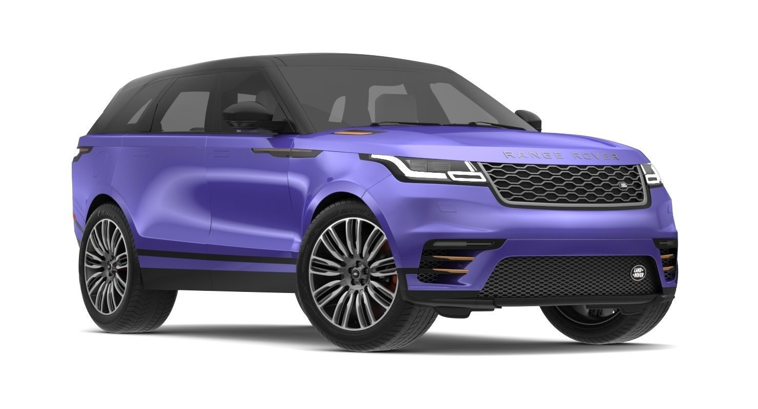 2018 Land Rover Range Rover Velar Byron Blue 3D model_7
