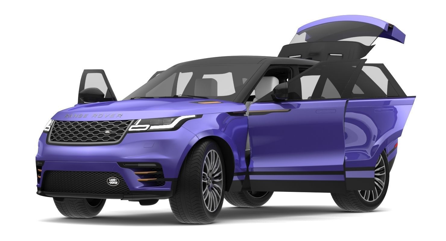 2018 Land Rover Range Rover Velar Byron Blue 3D model_18