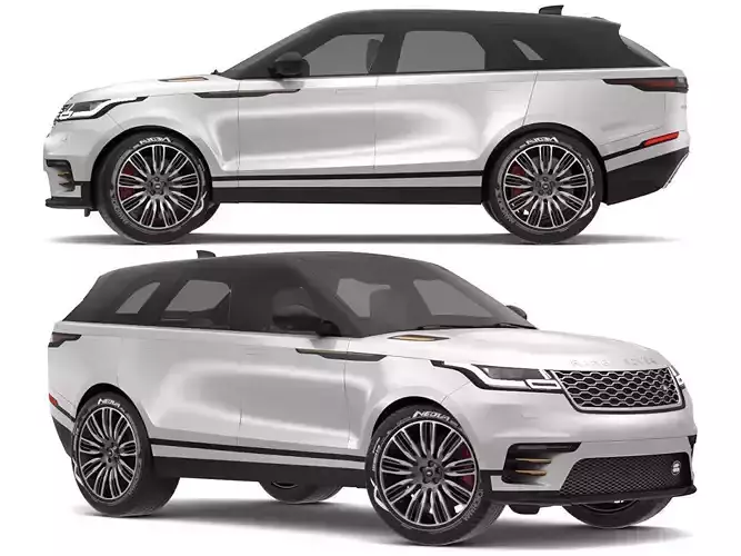 2018 Land Rover Range Rover Velar Indus Silver 3D model