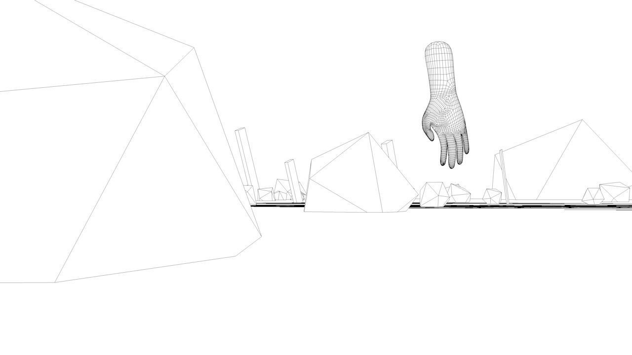 SCI-FI mountains V2 Low-poly 3D model_4