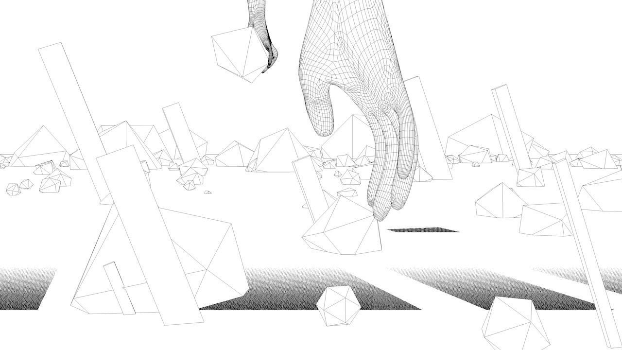 SCI-FI mountains V2 Low-poly 3D model_2