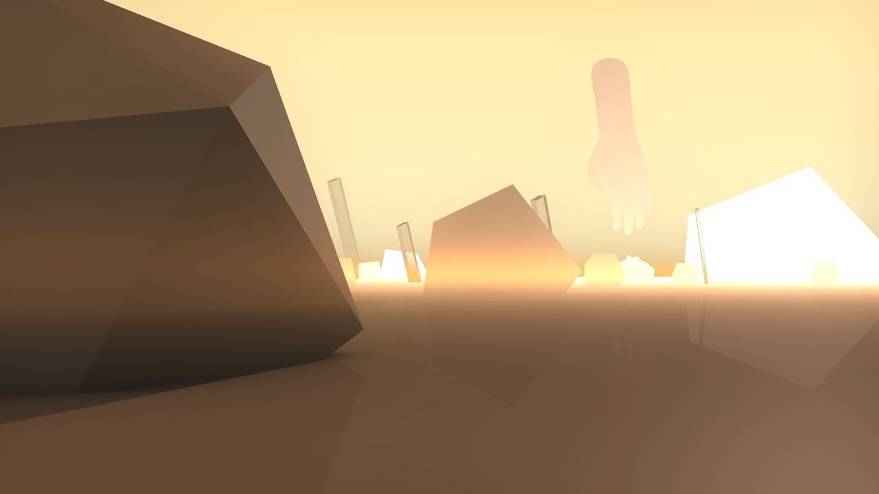 SCI-FI mountains V2 Low-poly 3D model_3