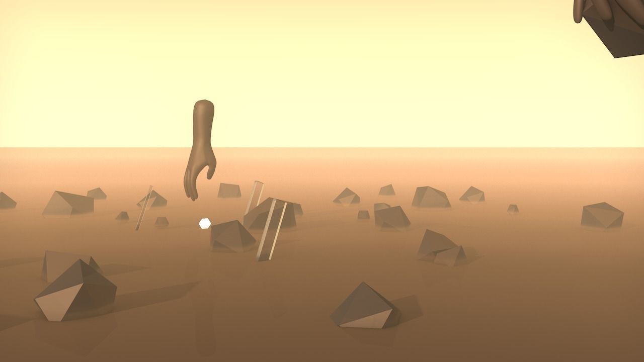 SCI-FI mountains V2 Low-poly 3D model_5