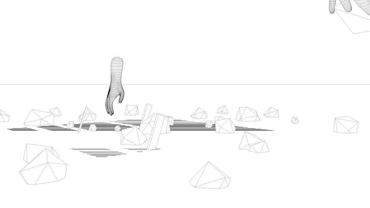 SCI-FI mountains V2 Low-poly 3D model_6