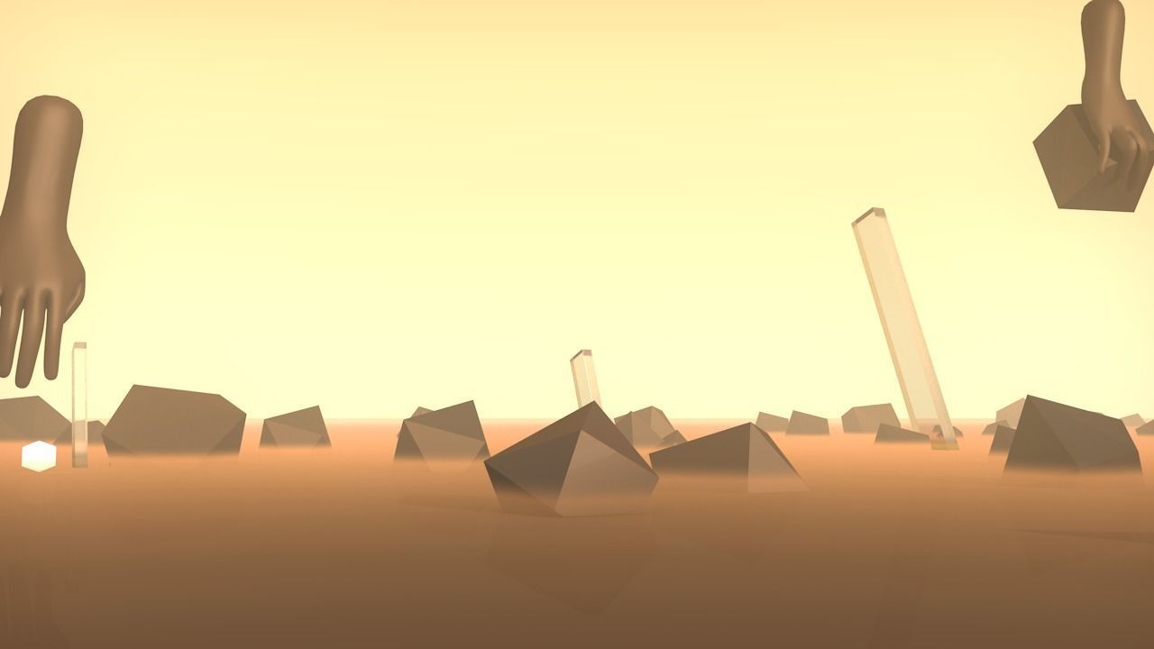 SCI-FI mountains V2 Low-poly 3D model_7