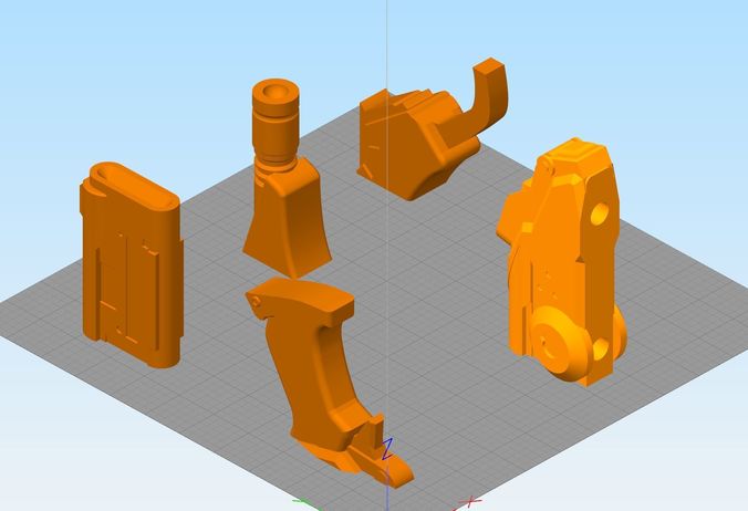 Mercy Pistol From Over watch Free 3D print model