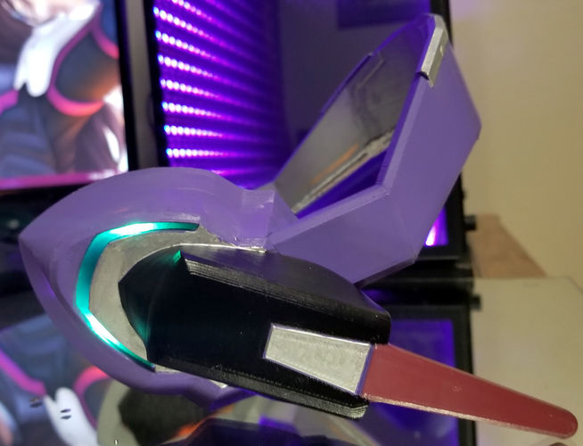 Dva LED Headset Cosplay Prop 3D print model