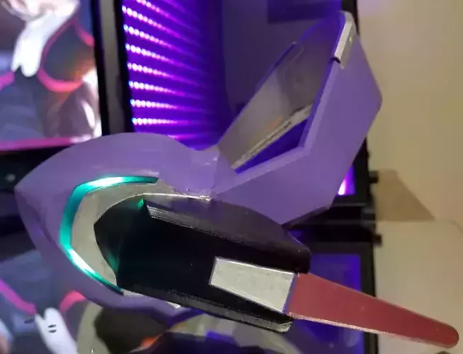 Dva LED Headset Cosplay Prop 3D print model