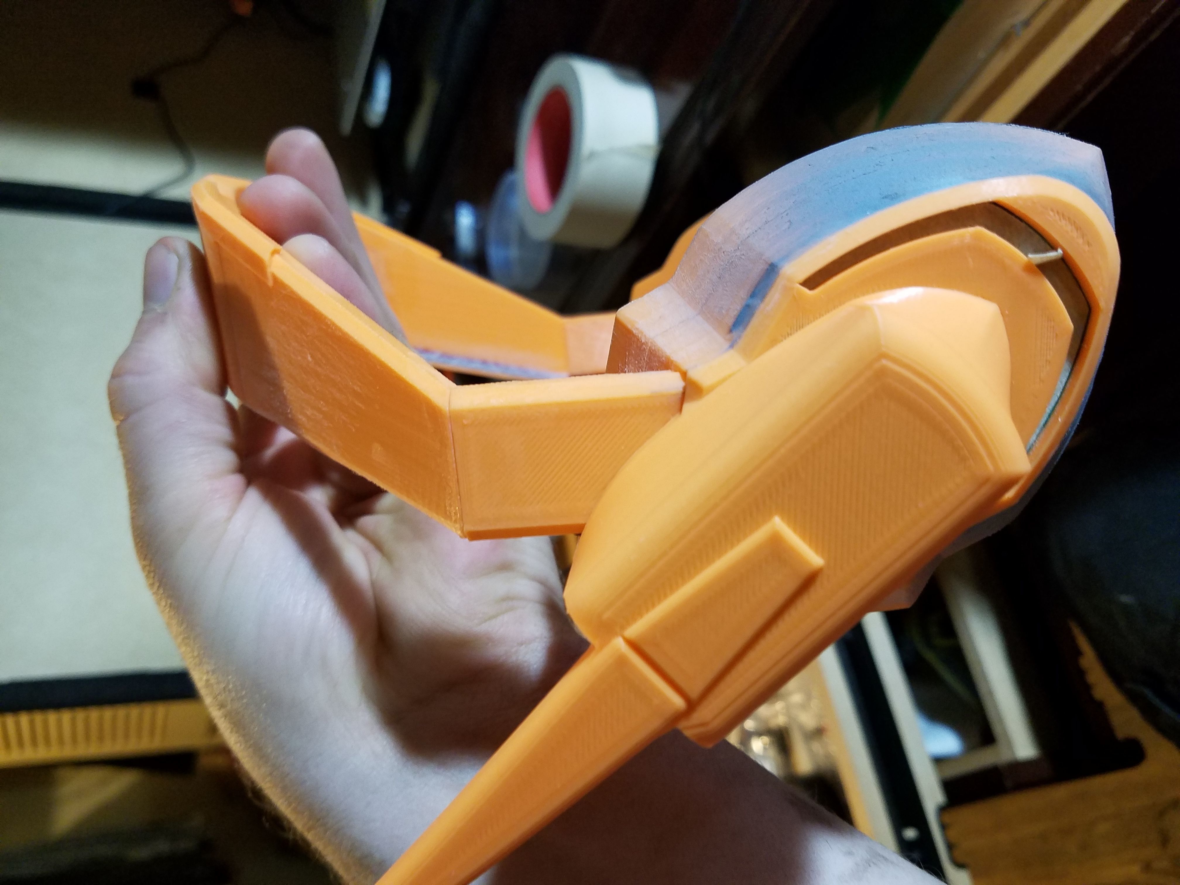 Dva LED Headset Cosplay Prop 3D print model_4