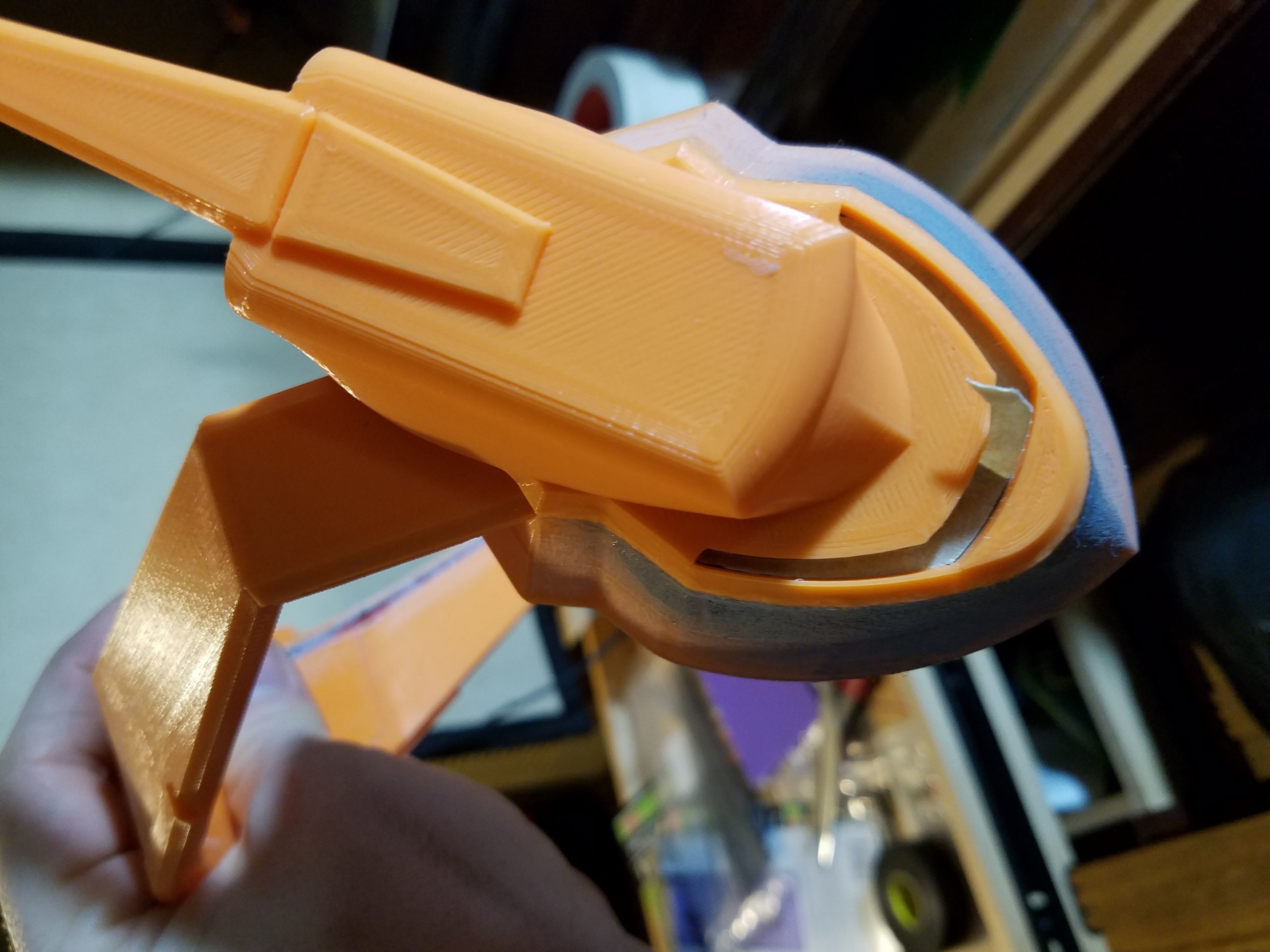 Dva LED Headset Cosplay Prop 3D print model_2