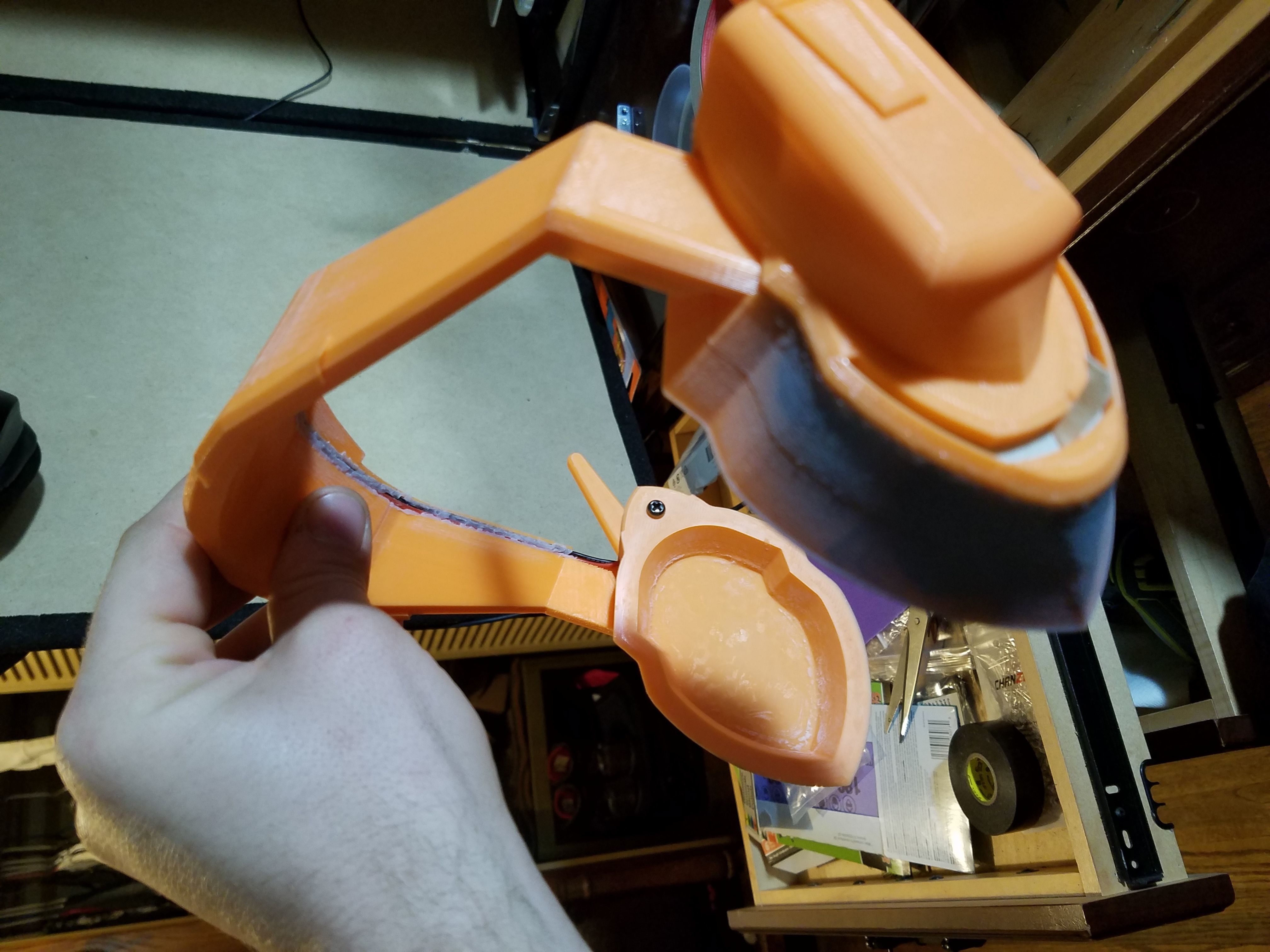 Dva LED Headset Cosplay Prop 3D print model_3