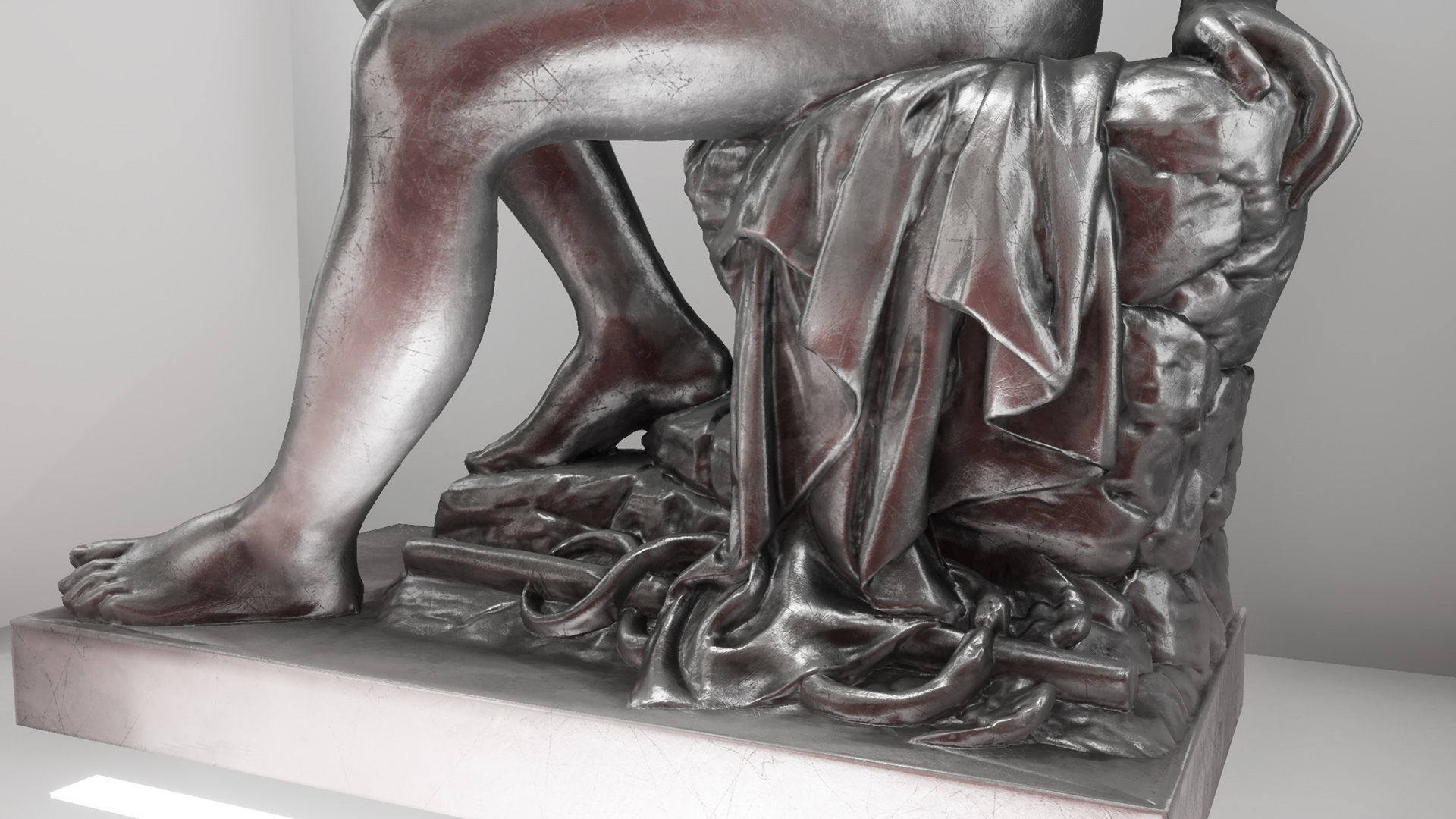 Detailed Greek Statues Low-poly 3D model_20