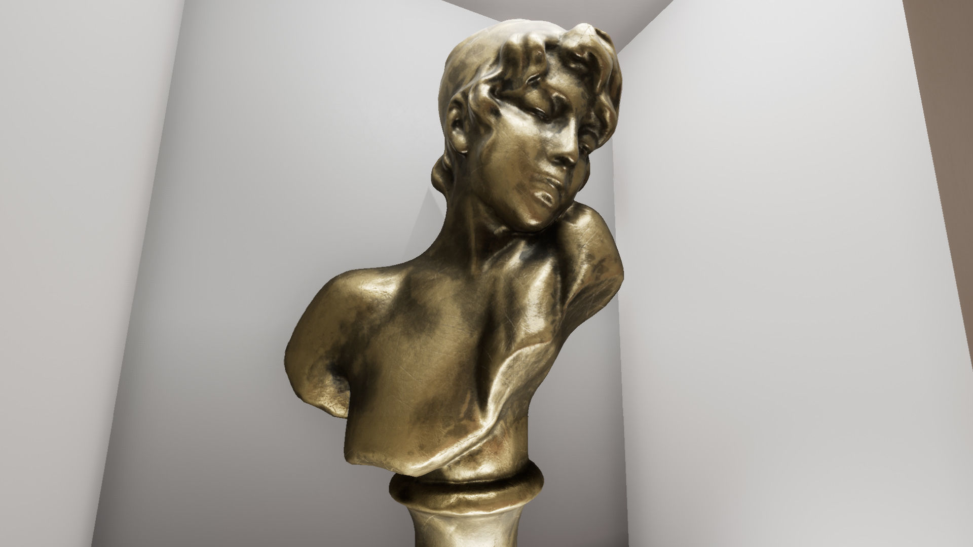 Detailed Greek Statues Low-poly 3D model_9