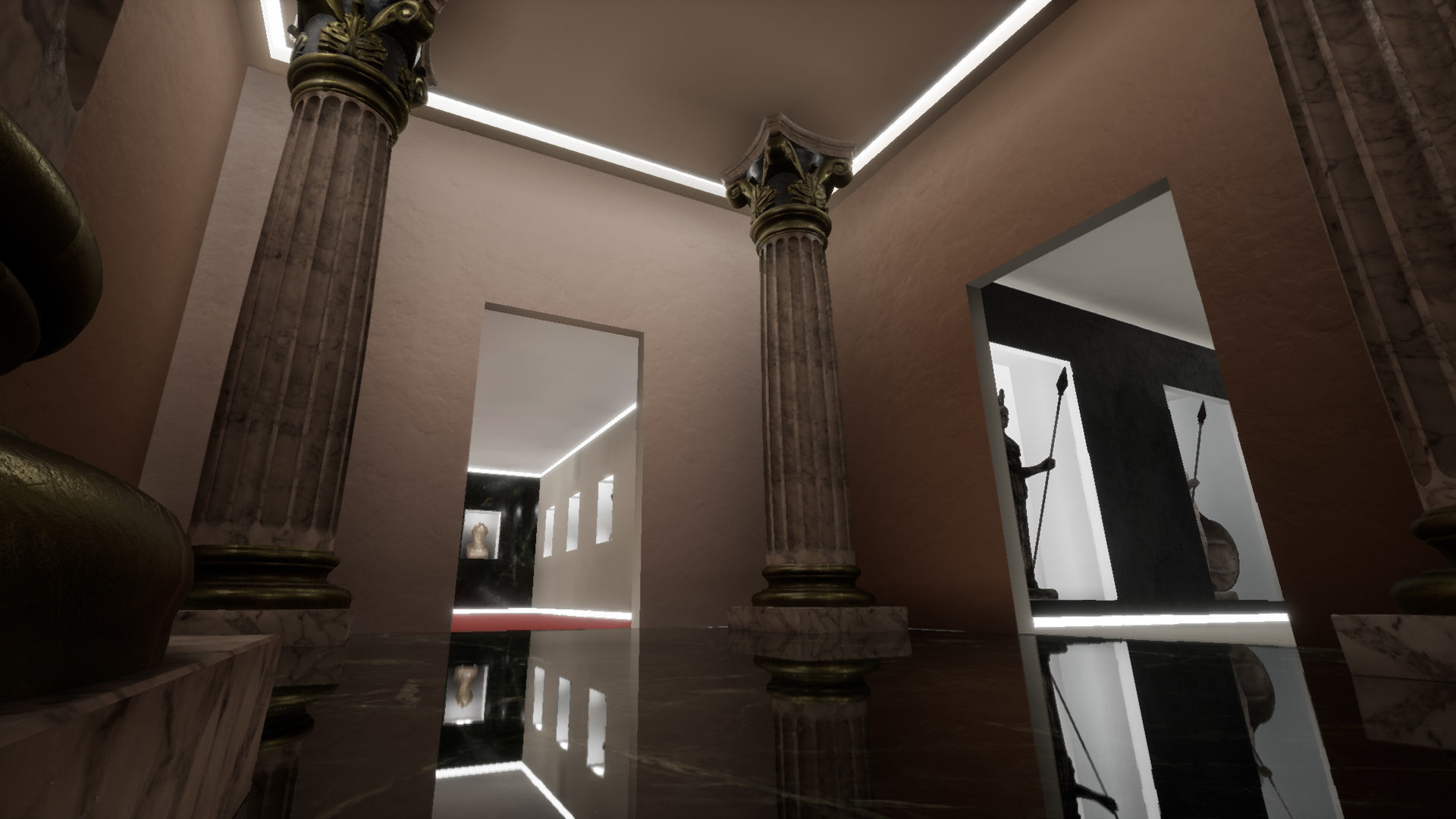 Detailed Greek Statues Low-poly 3D model_11