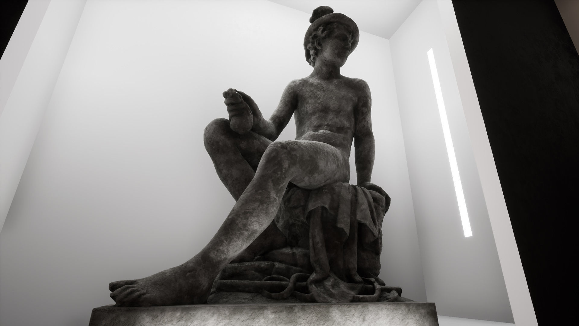 Detailed Greek Statues Low-poly 3D model_16