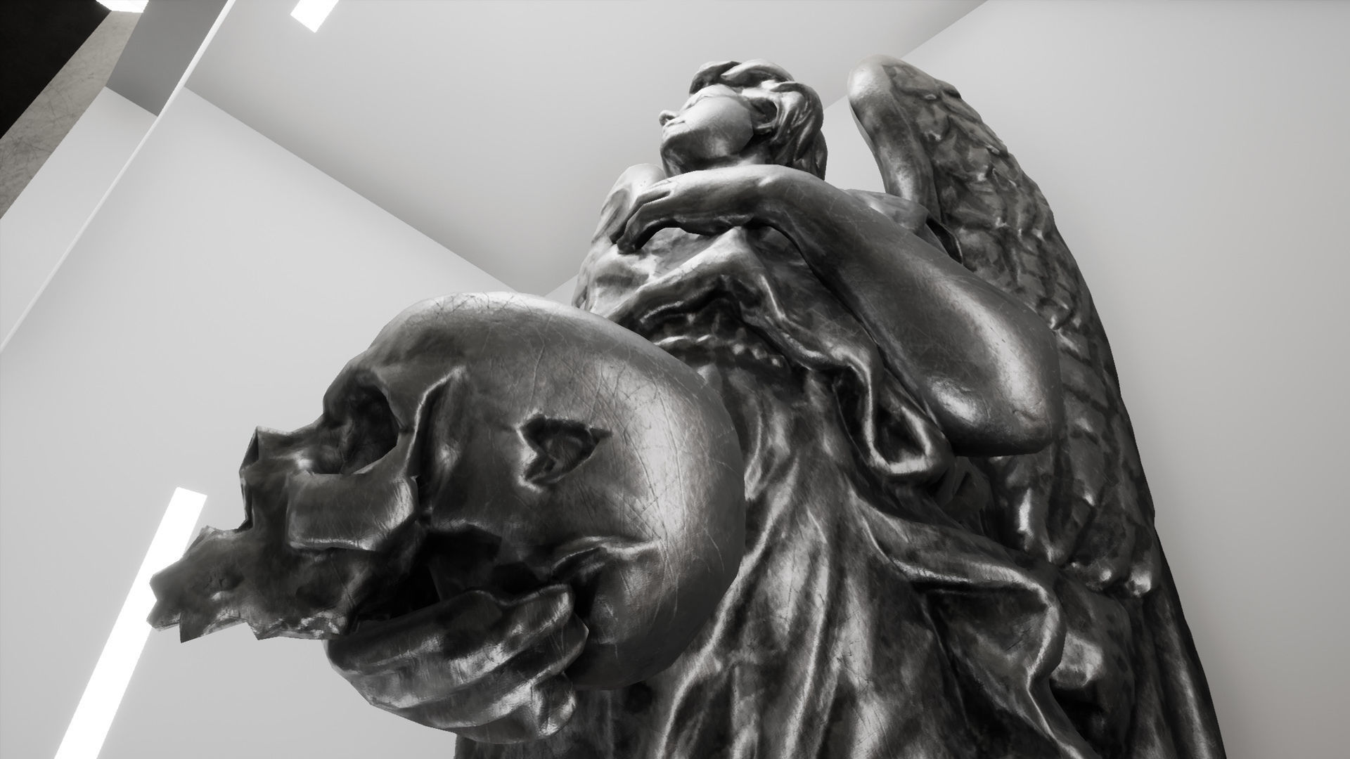 Detailed Greek Statues Low-poly 3D model_3
