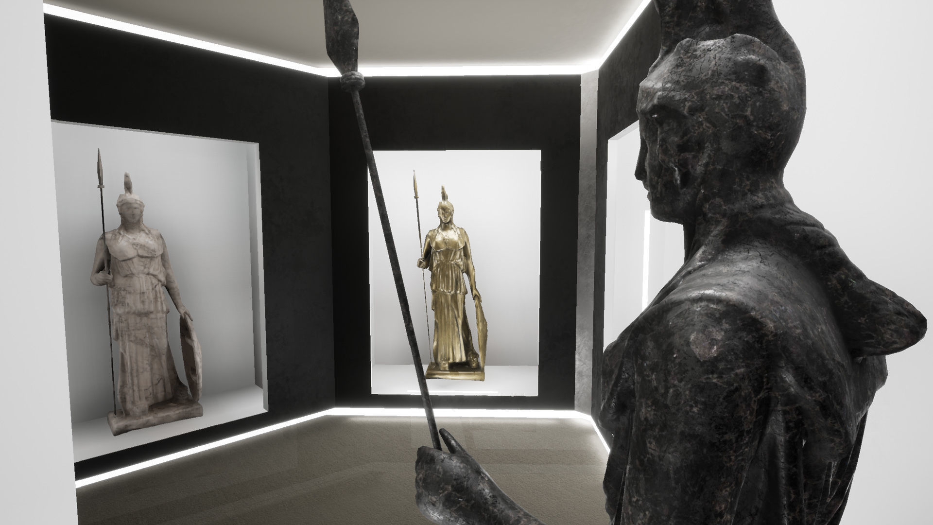 Detailed Greek Statues Low-poly 3D model_24