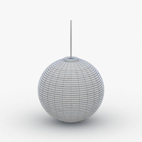 1509 - Hanging Lamp Low-poly 3D model_2