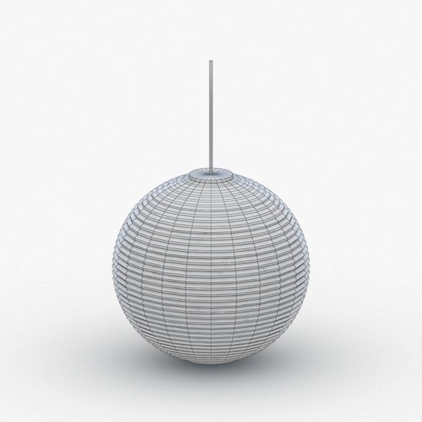 1509 - Hanging Lamp Low-poly 3D model_1