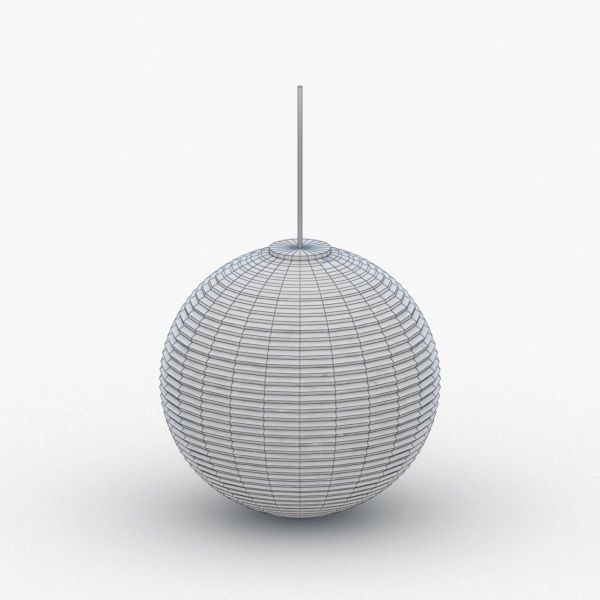 1509 - Hanging Lamp Low-poly 3D model_3