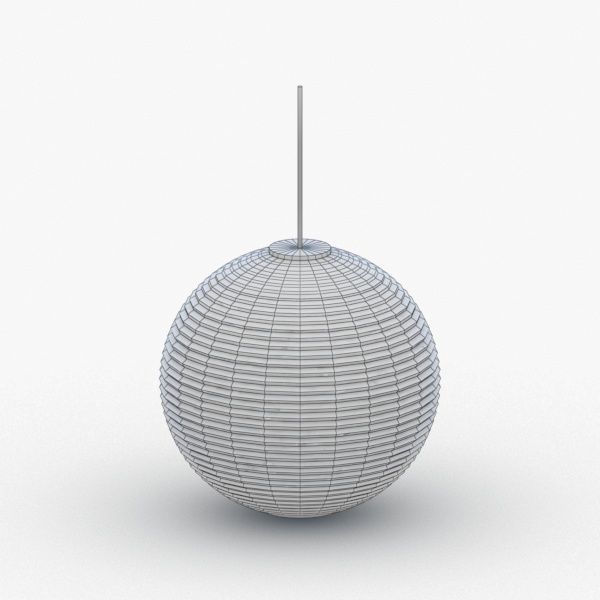 1509 - Hanging Lamp Low-poly 3D model_4