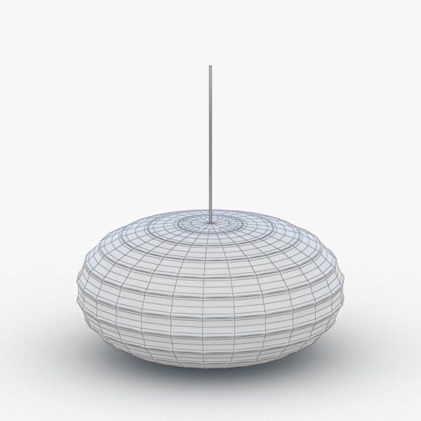 1514 - Hanging Lamp Low-poly 3D model_3