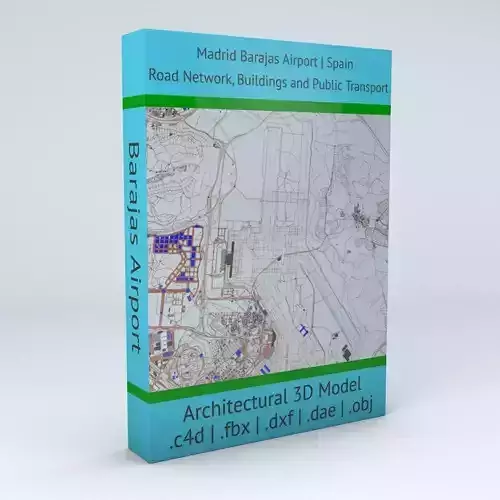 Madrid Barajas MAD Airport Roads Buildings and Public Transport