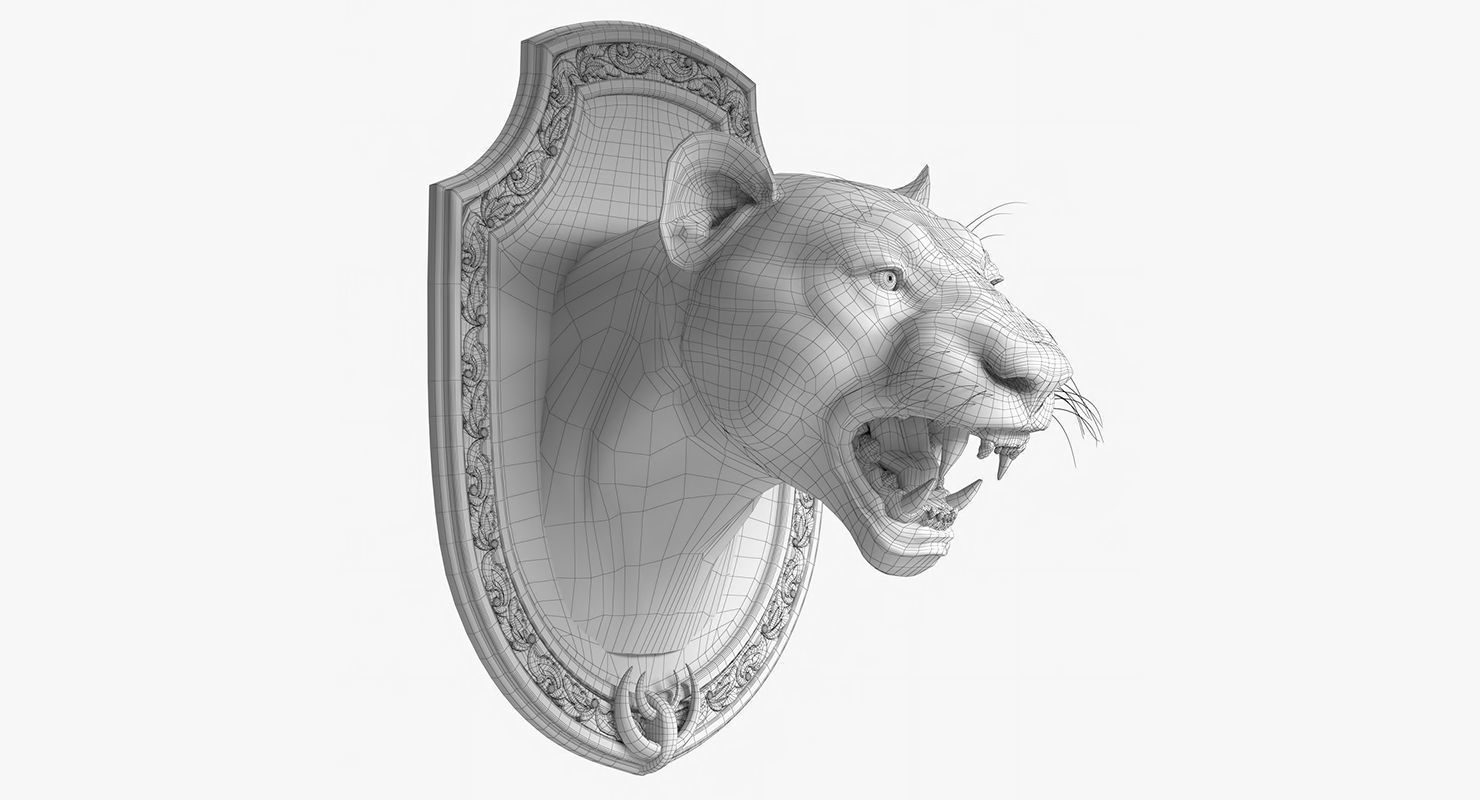 LIon Trophy 3D model_10