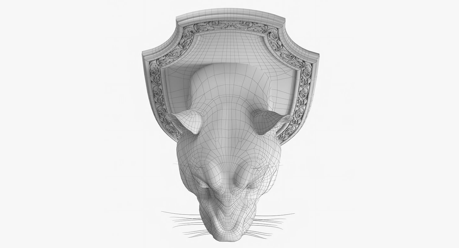 LIon Trophy 3D model_12