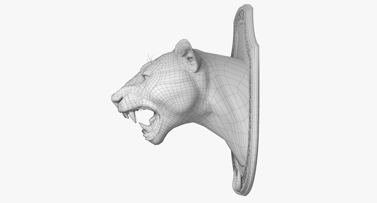 LIon Trophy 3D model_11