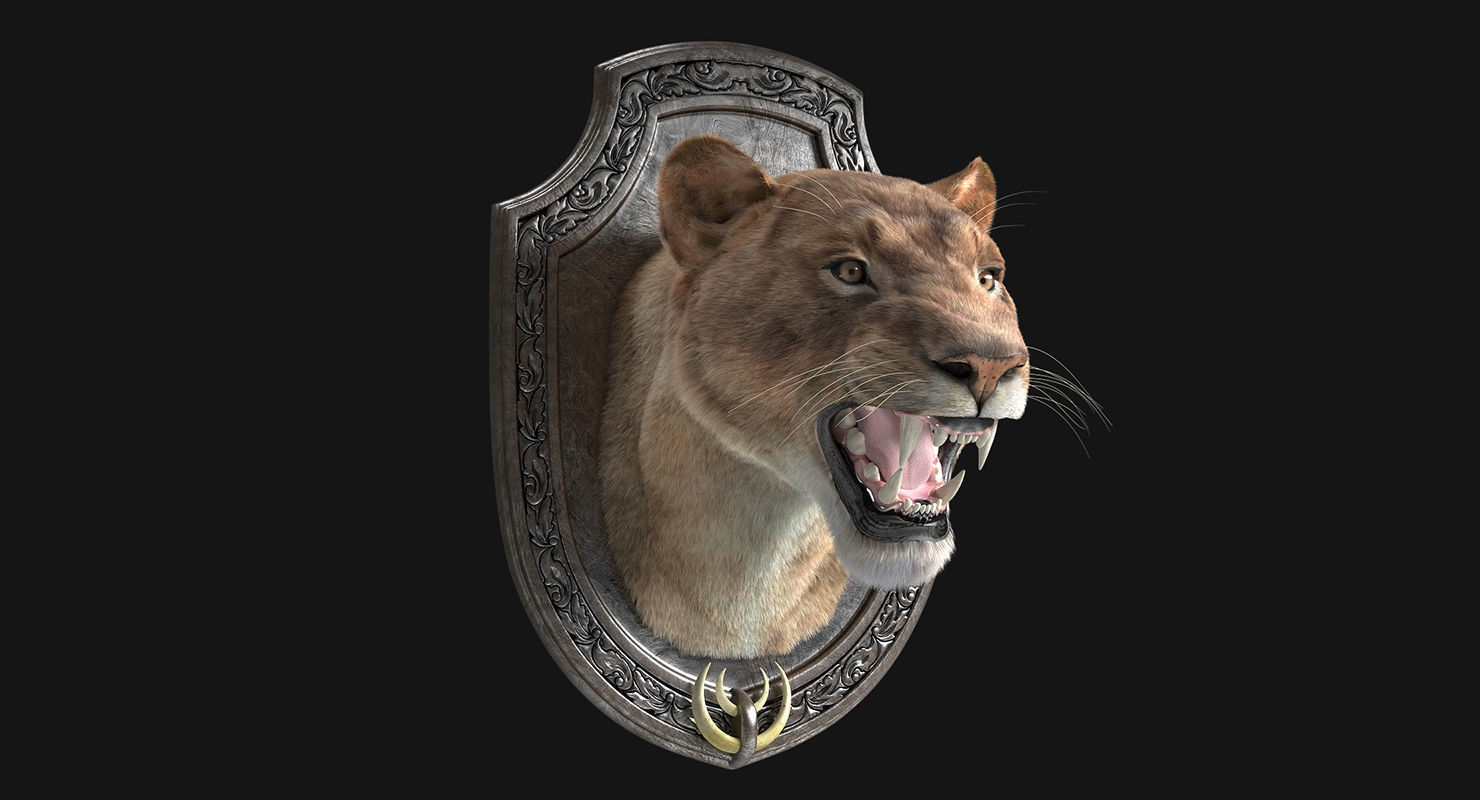 LIon Trophy 3D model_3