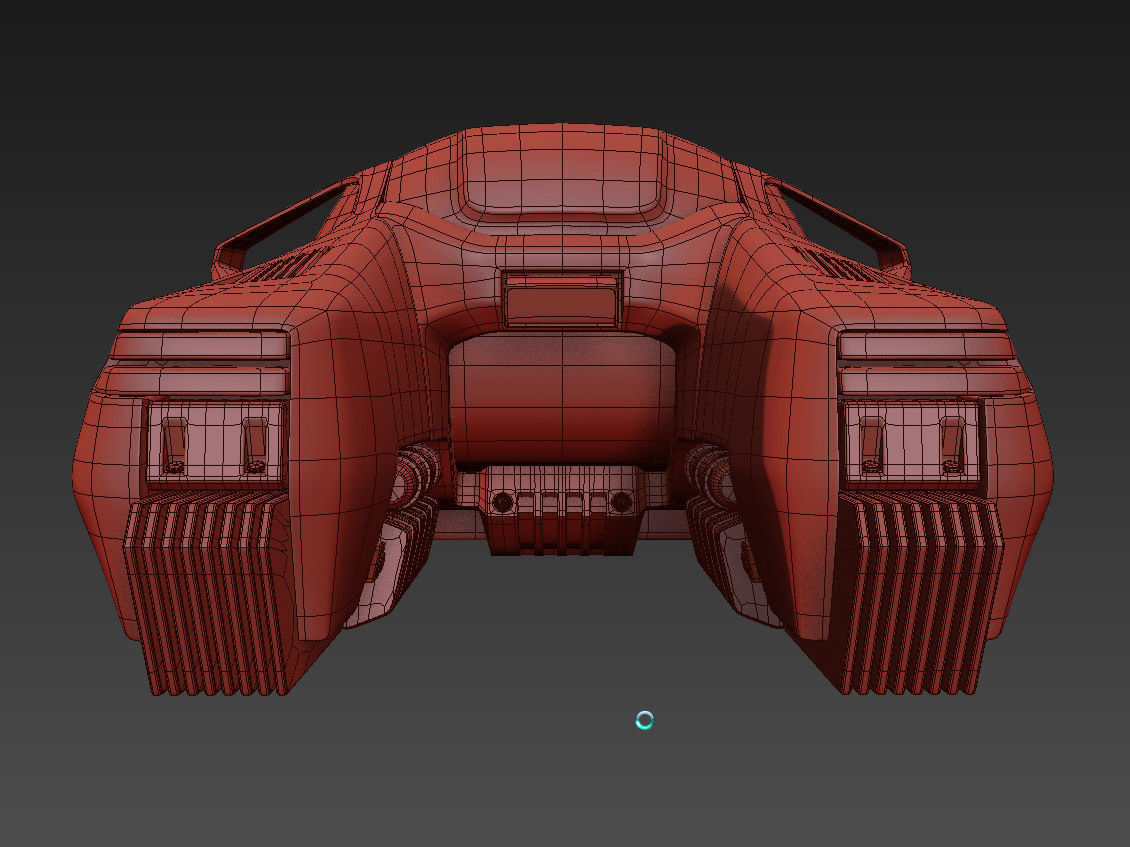 Hover taxi vray 3d model 3D model_14