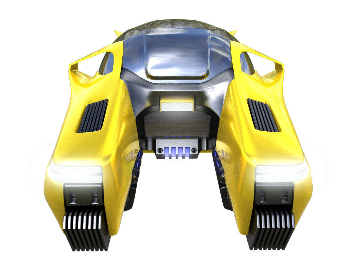 Hover taxi vray 3d model 3D model_6