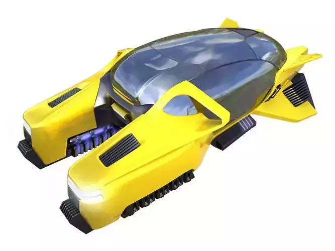Hover taxi vray 3d model 3D model