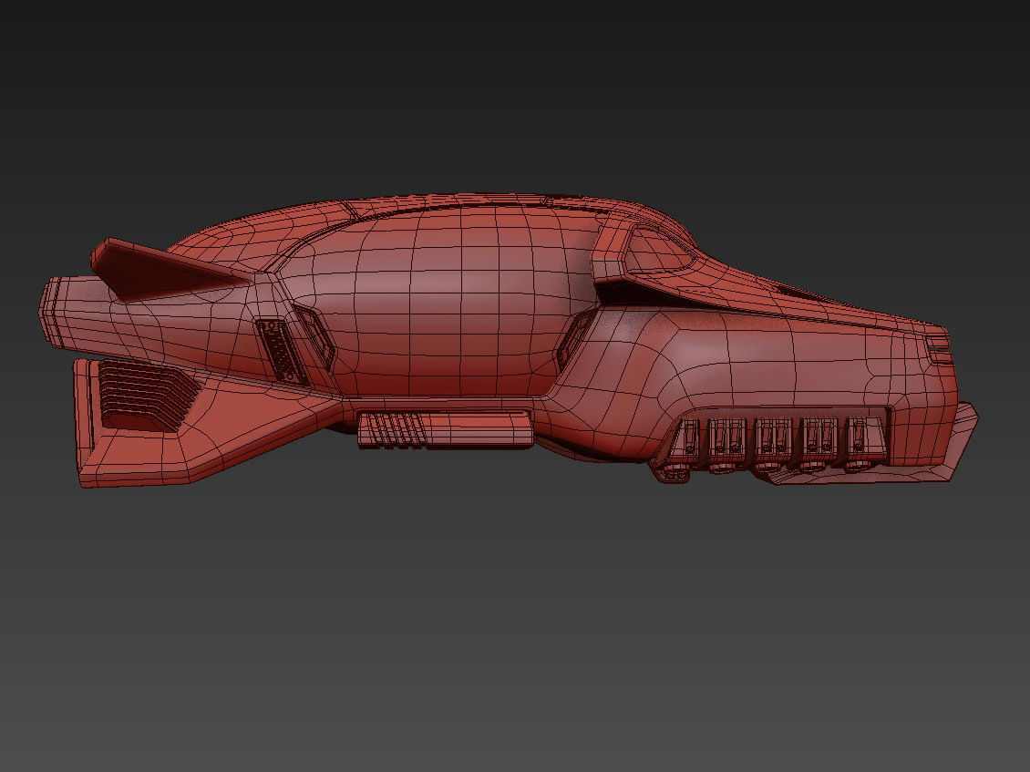 Hover taxi vray 3d model 3D model_15