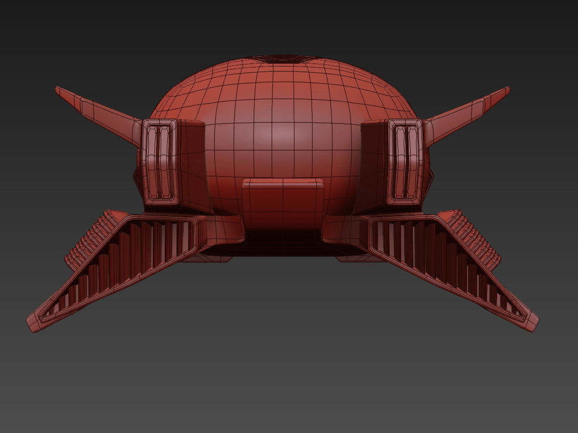 Hover taxi vray 3d model 3D model_9