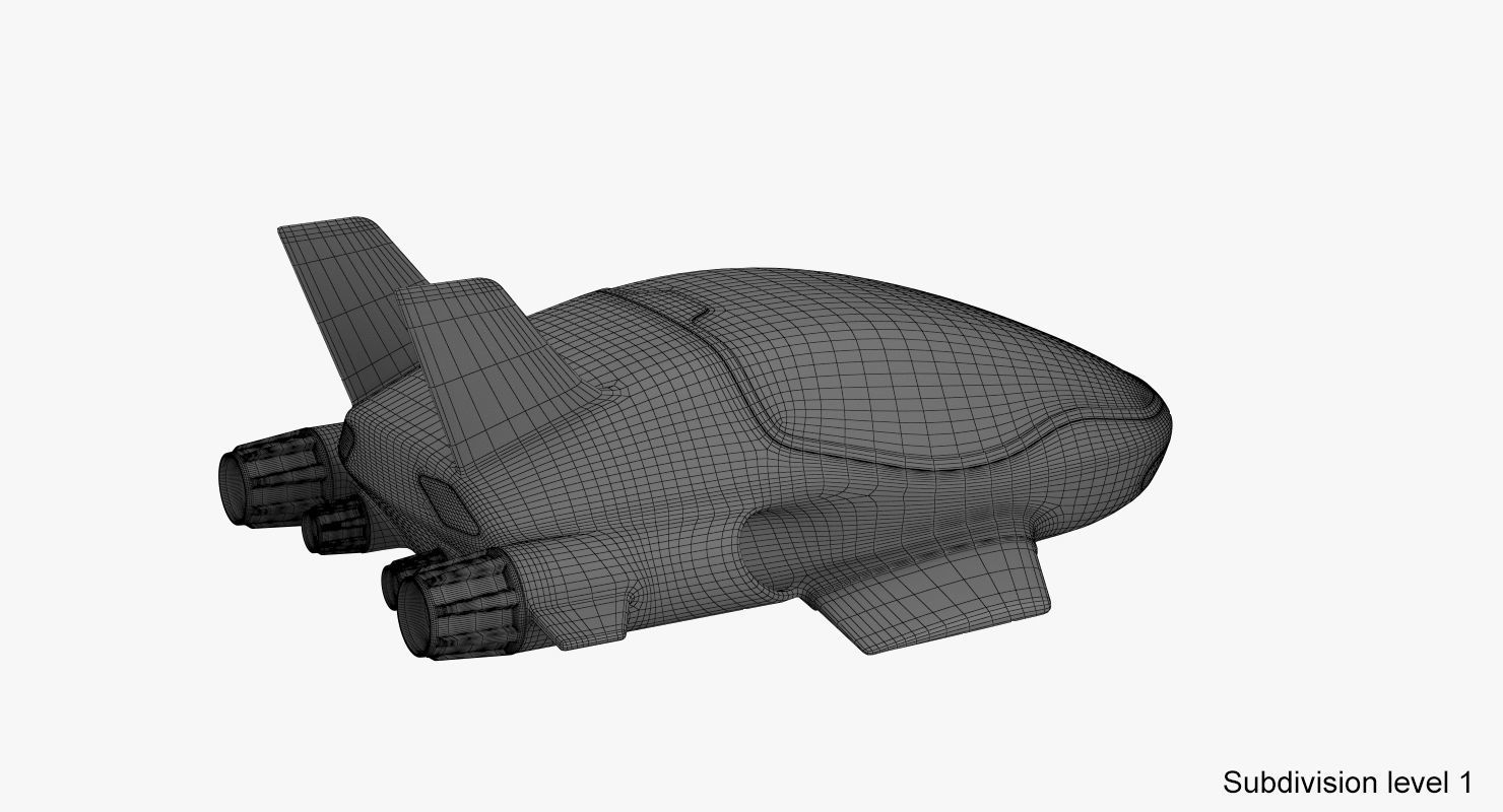 Hover car concept 3D model_21