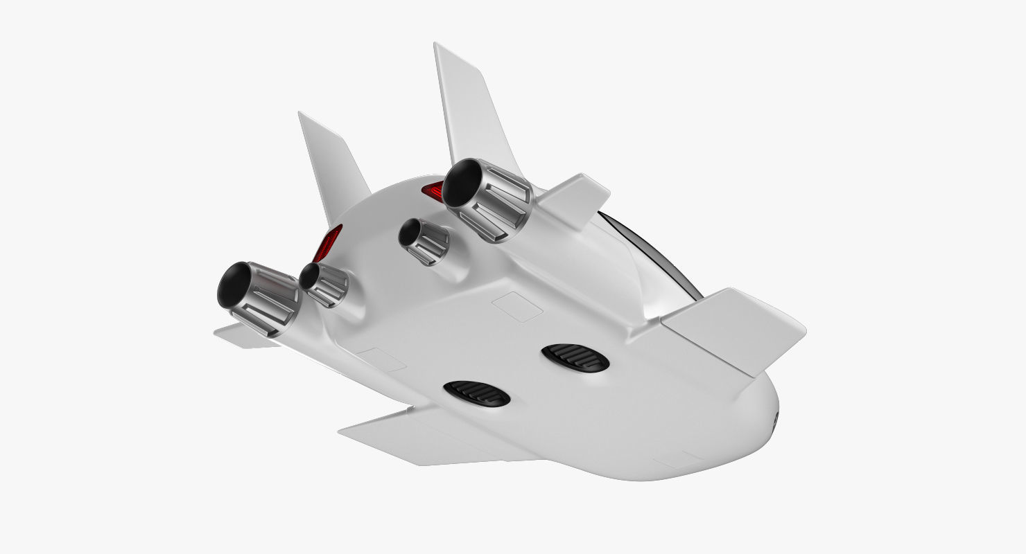 Hover car concept 3D model_9
