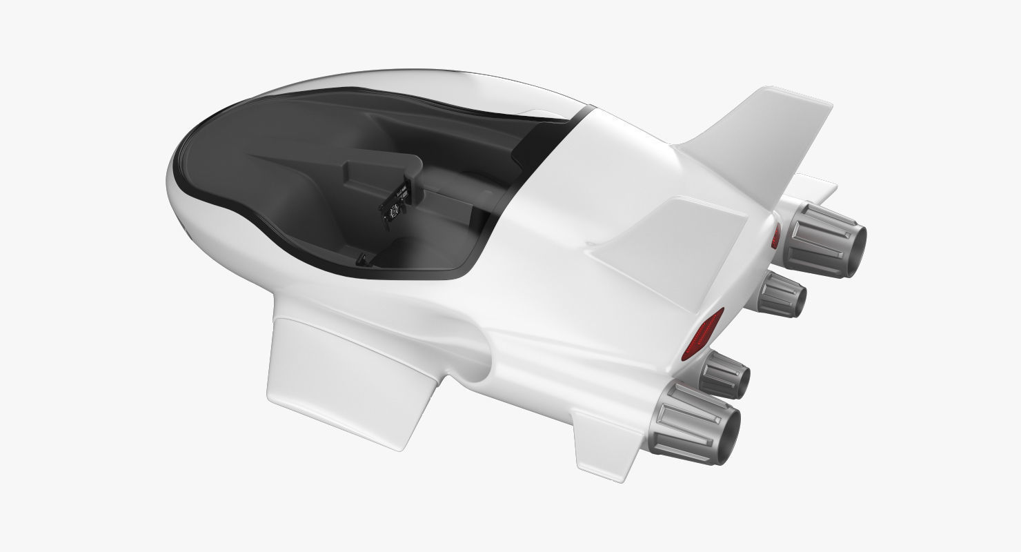 Hover car concept 3D model_6