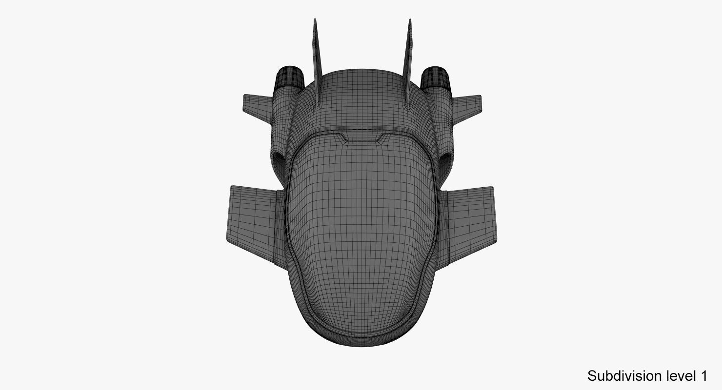 Hover car concept 3D model_19