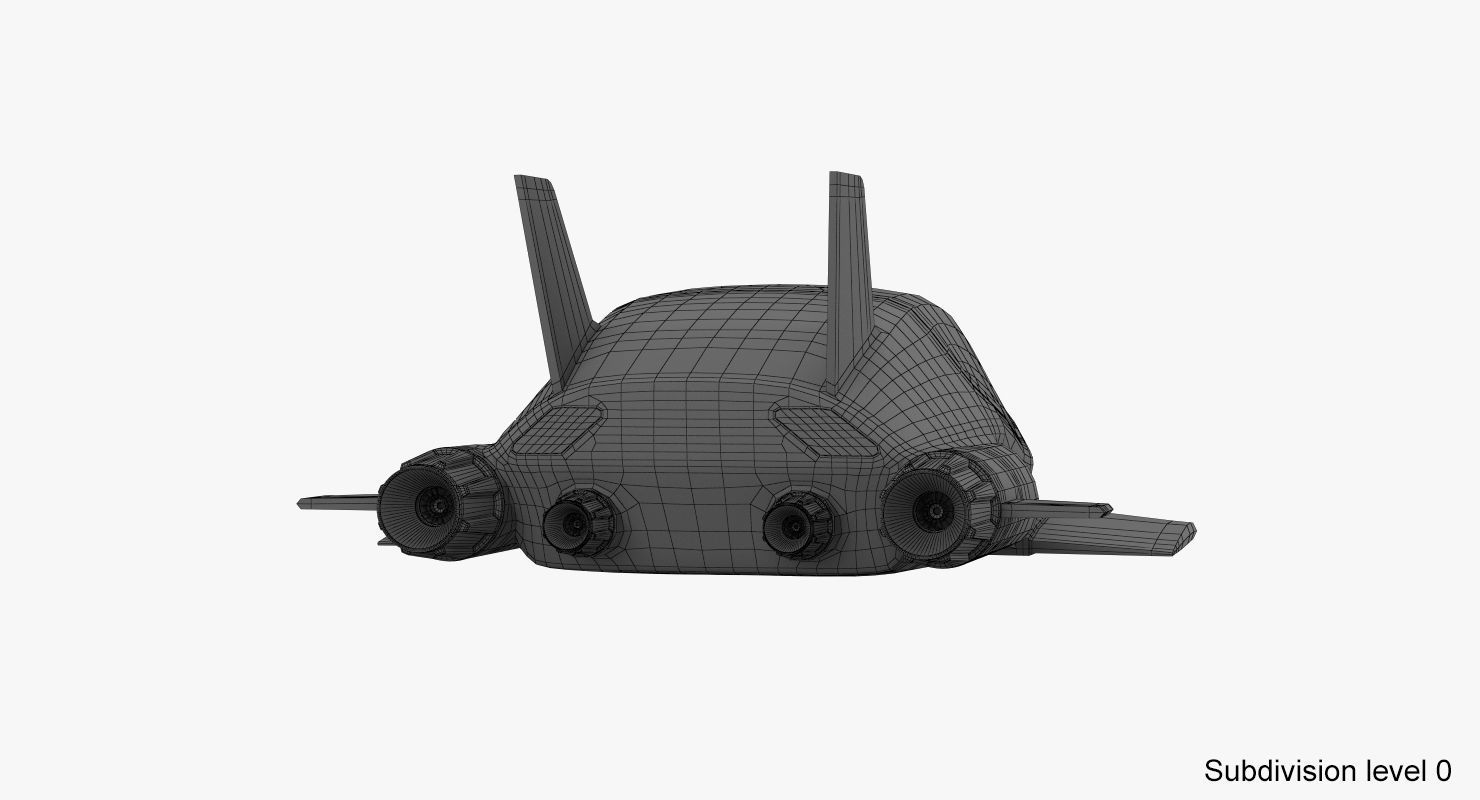 Hover car concept 3D model_22
