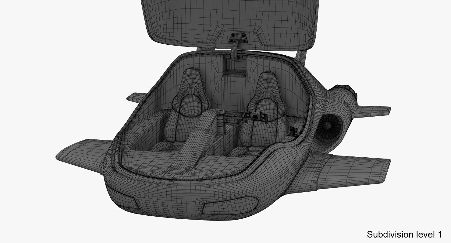 Hover car concept 3D model_27